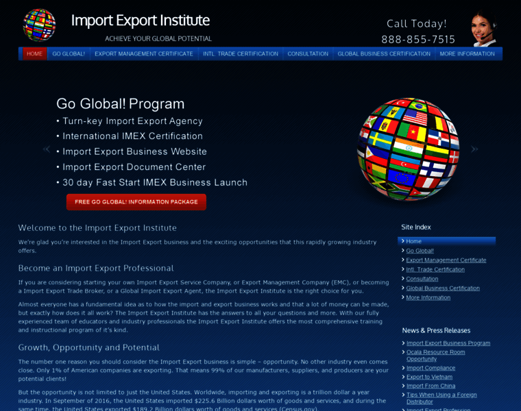 Importexportinstitute.com thumbnail