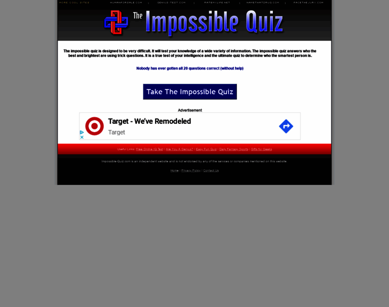 Impossible-quiz.com thumbnail