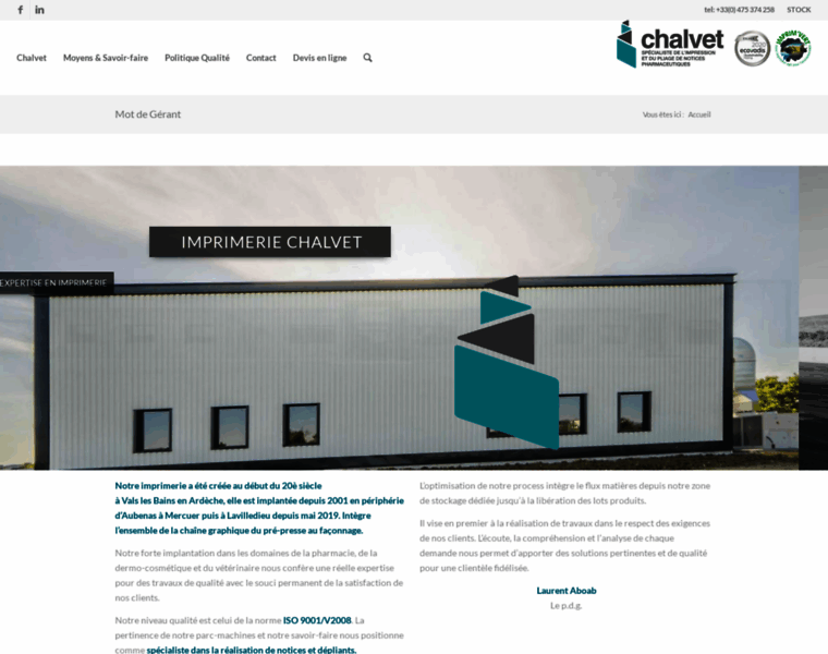 Imprimerie-chalvet.fr thumbnail