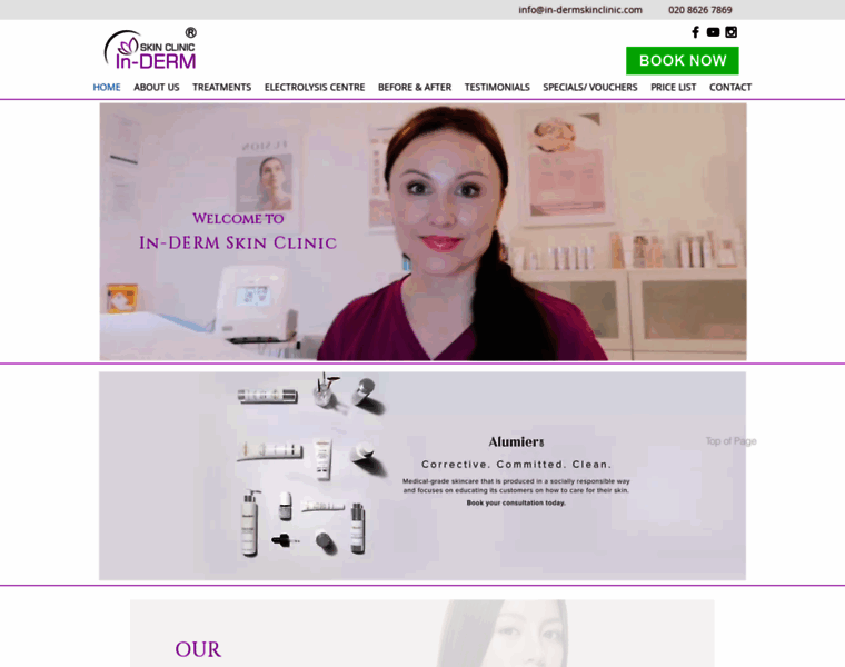 In-dermskinclinic.com thumbnail