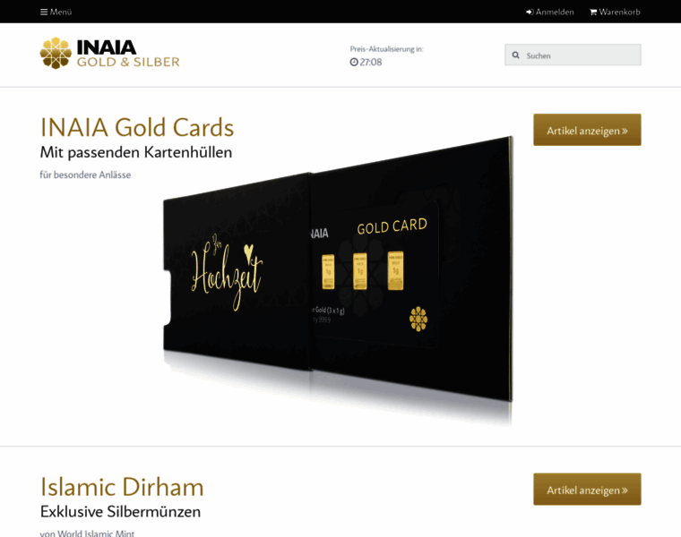 Inaia-gold.de thumbnail