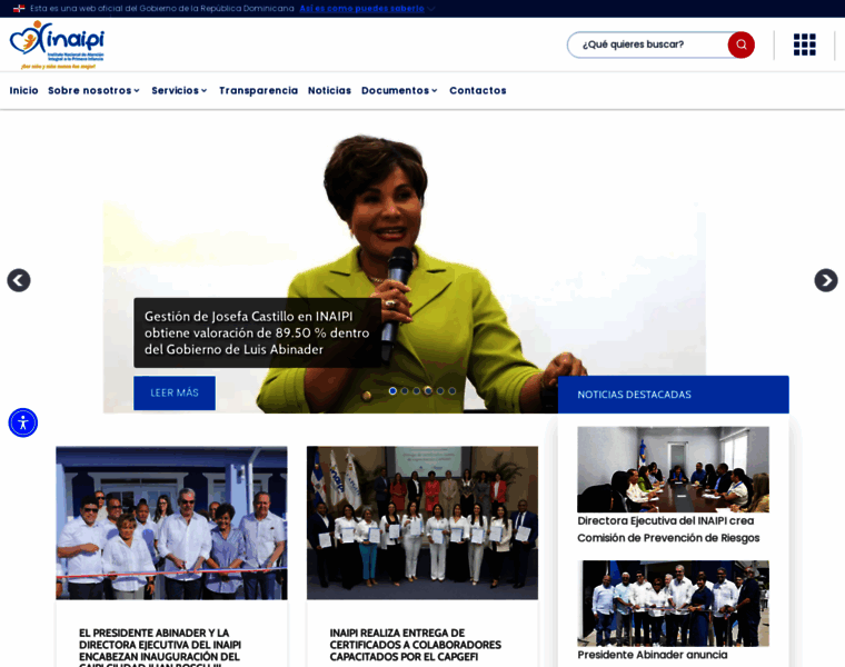 inaipi.gob.do at WI. Instituto Nacional de Atención Integral a la ...