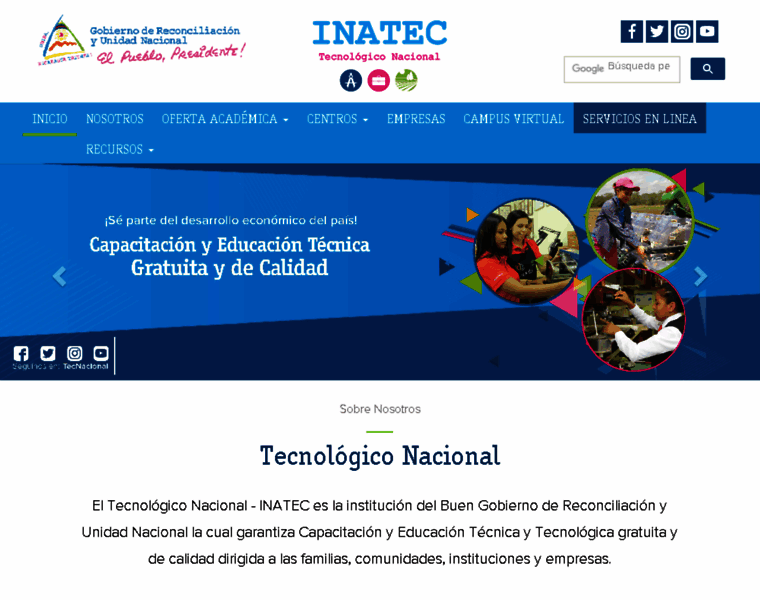 inatec.edu.ni at WI. Tecnológico Nacional - INATEC