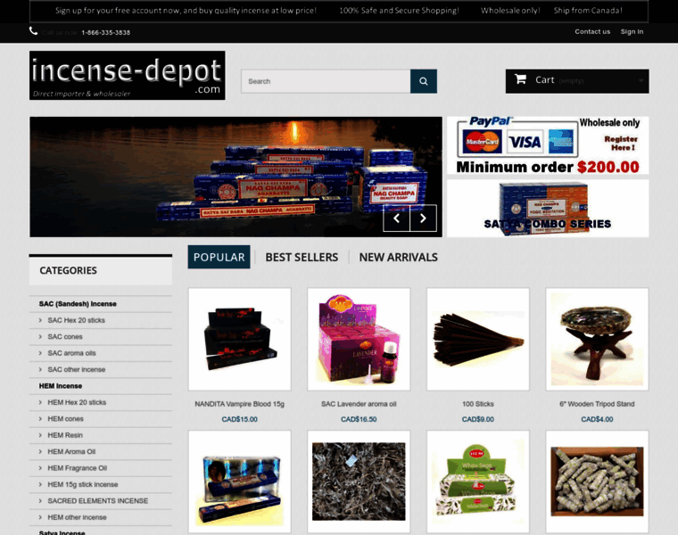Incense-depot.com thumbnail