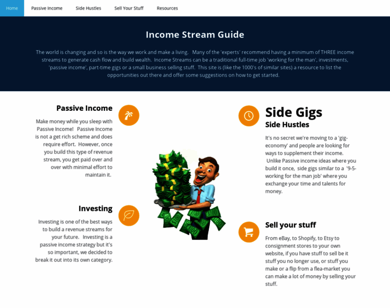 Incomestreamguide.com thumbnail