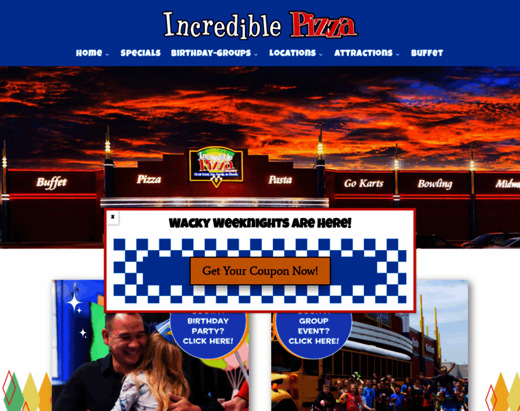Incrediblepizza.com thumbnail