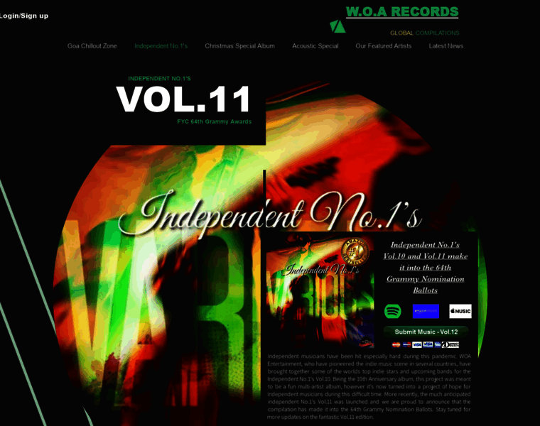 Independentnumberones.com thumbnail