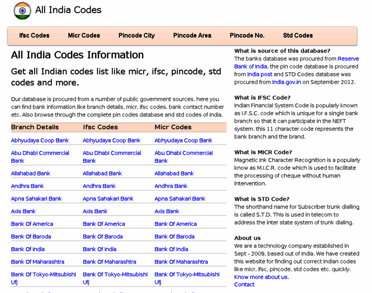 India-codes.com thumbnail