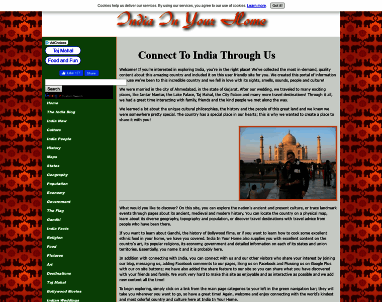 India-in-your-home.com thumbnail