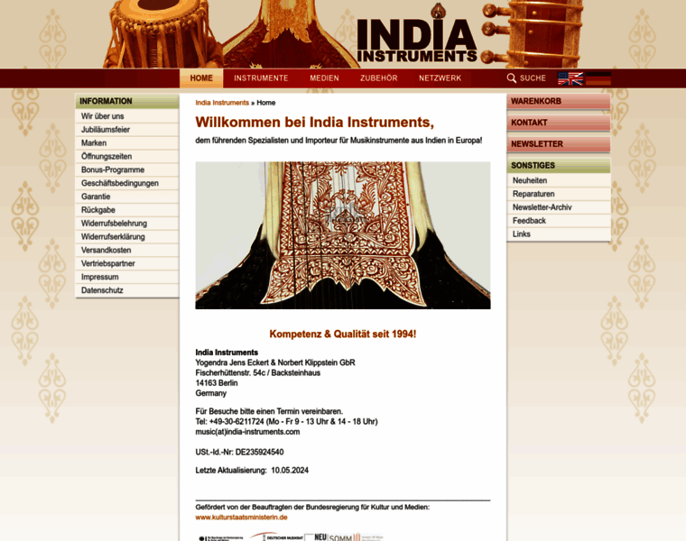 India-instruments.de thumbnail