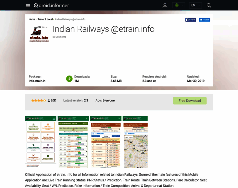 Indian-railways-etrain-info.android.informer.com thumbnail