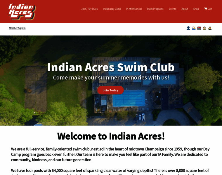 Indianacresswimclub.org thumbnail