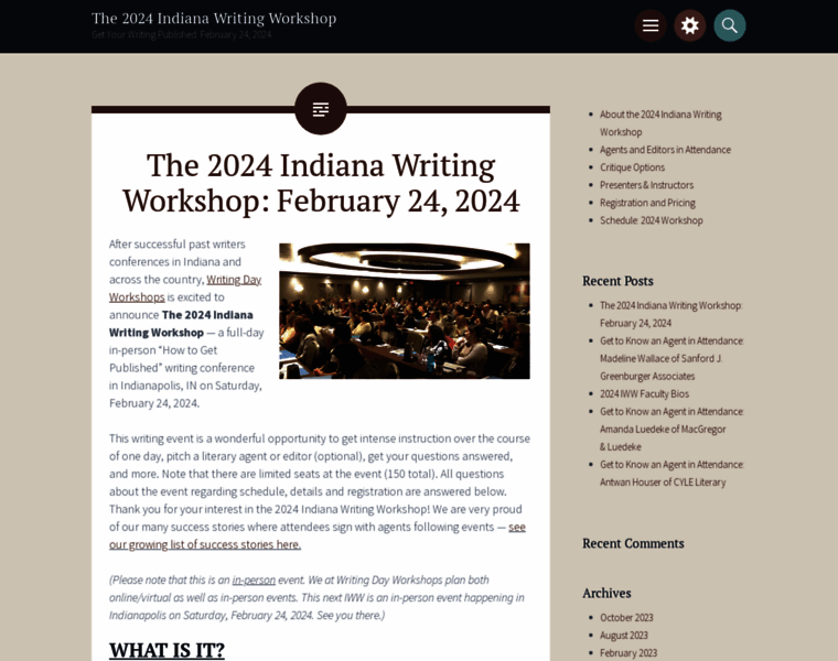 Indianawritingworkshop.com thumbnail