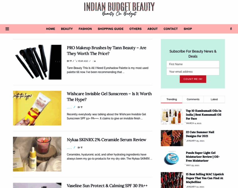 Indianbudgetbeauty.com thumbnail