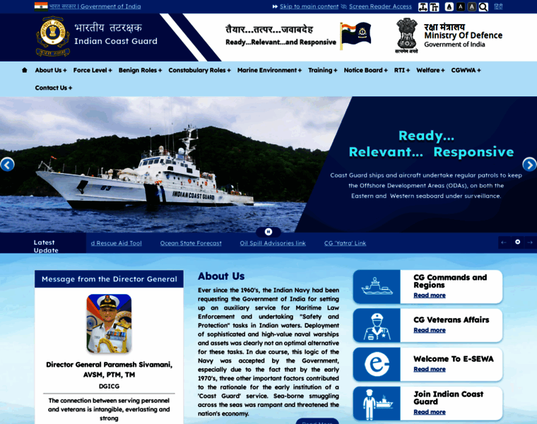 Indiancoastguard.gov.in thumbnail Indiancoastguard.gov.in thumbnail