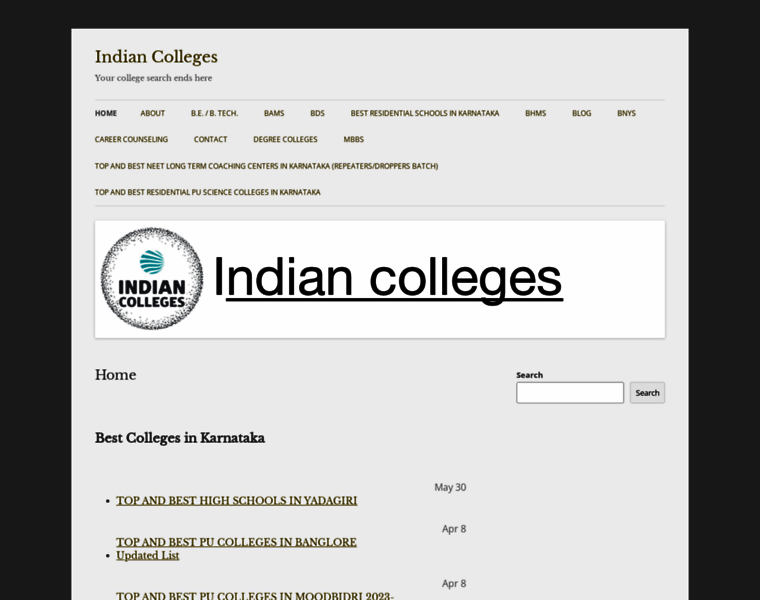 Indiancolleges.co.in thumbnail