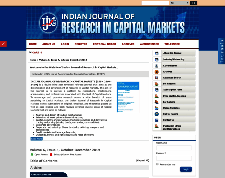 Indianjournalofcapitalmarkets.com thumbnail