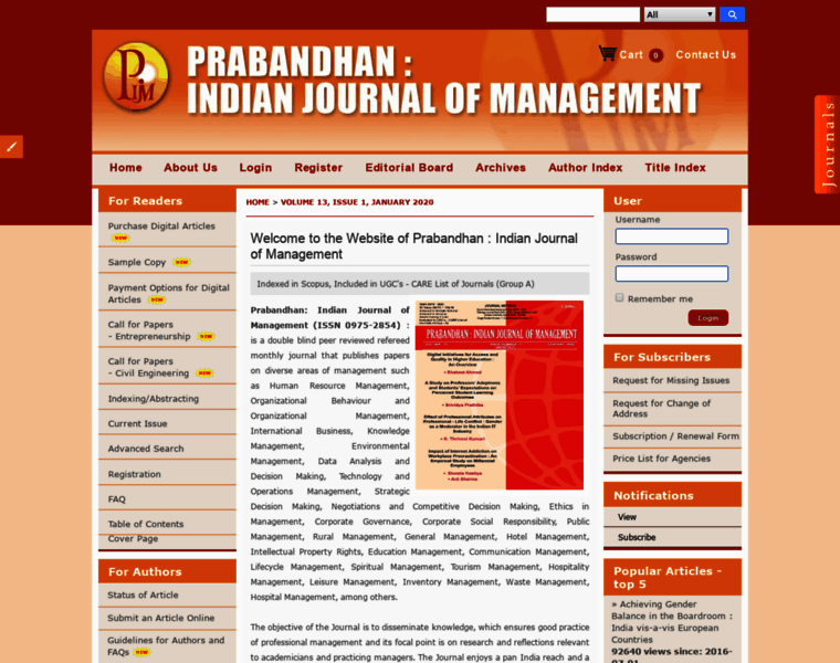 Indianjournalofmanagement.com thumbnail