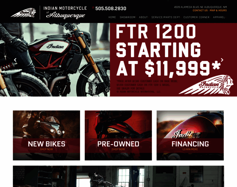 Indianmotorcycleabq.com thumbnail