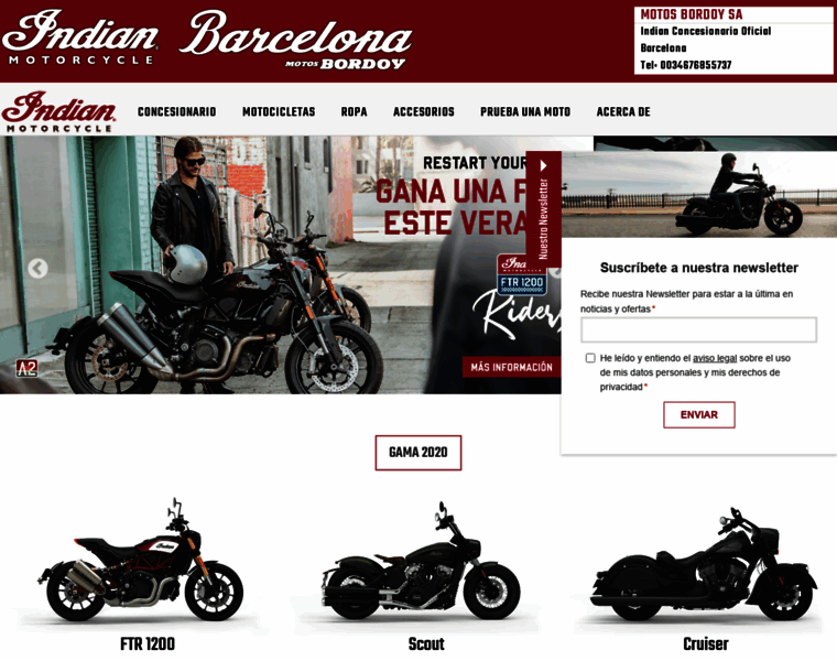 Indianmotorcyclebarcelona.com thumbnail