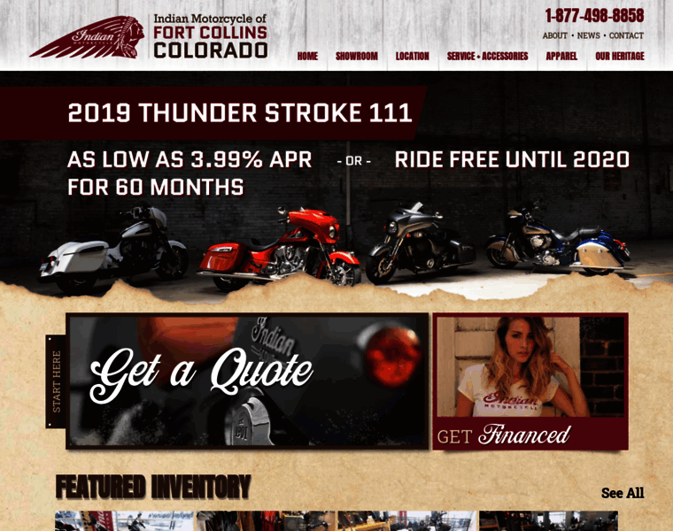 Indianmotorcycleoffortcollins.com thumbnail