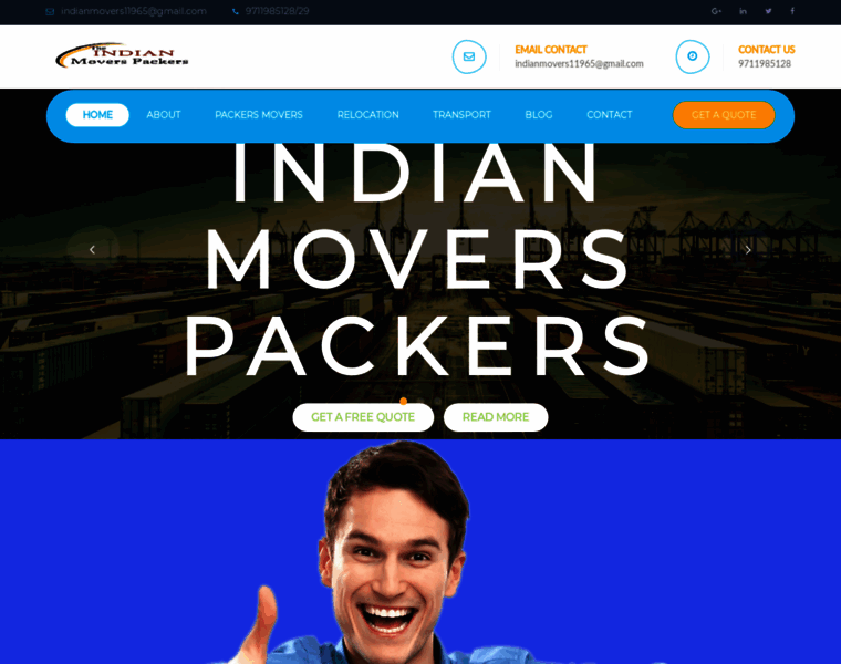 Indianmoverspackers.com thumbnail