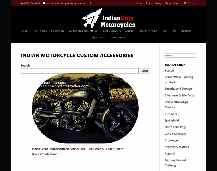 Indianonlymotorcycles.com thumbnail
