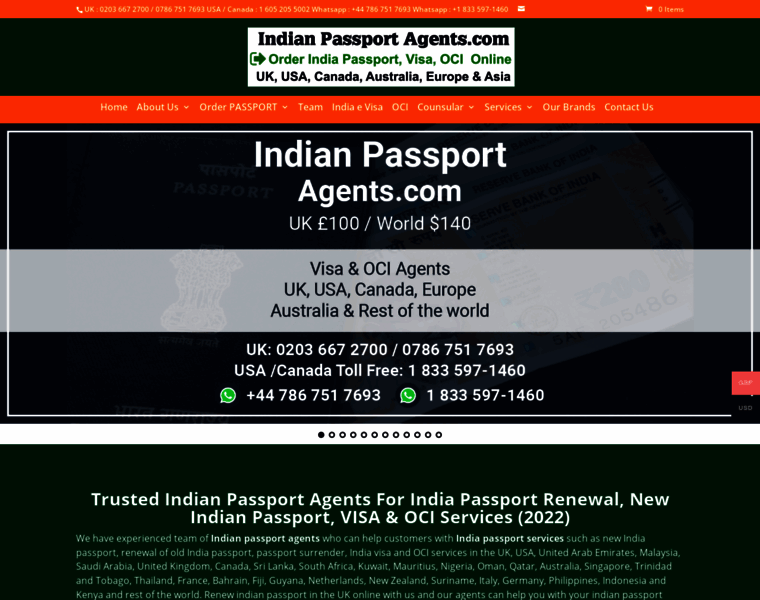 Indianpassportagents.com thumbnail