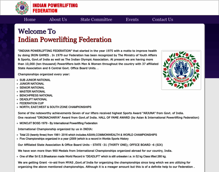 Indianpowerliftingfederation.com thumbnail