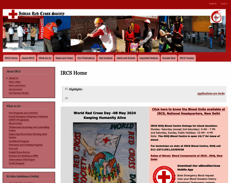 Indianredcross.org thumbnail