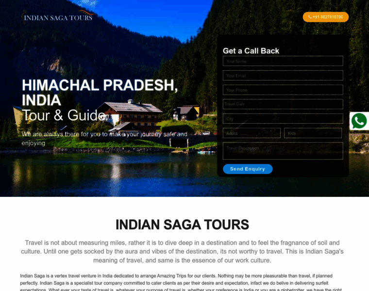 Indiansagatours.in thumbnail