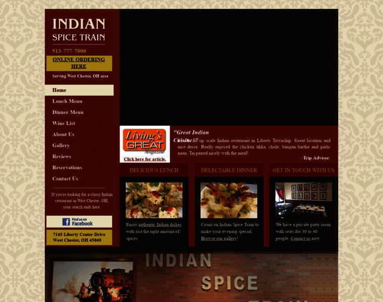 Indianspicetrain.com thumbnail