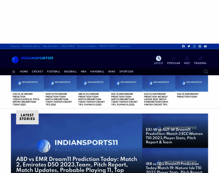 Indiansports11.com thumbnail