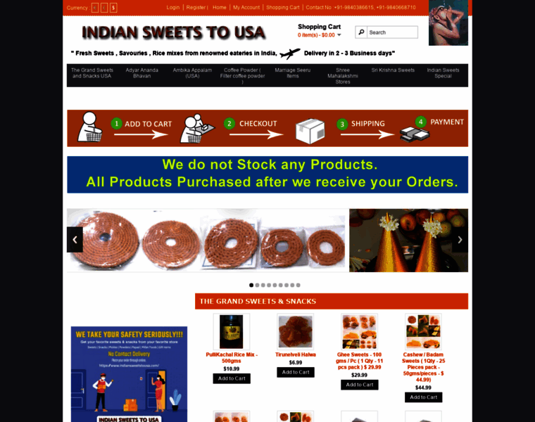 Indiansweetstousa.com thumbnail