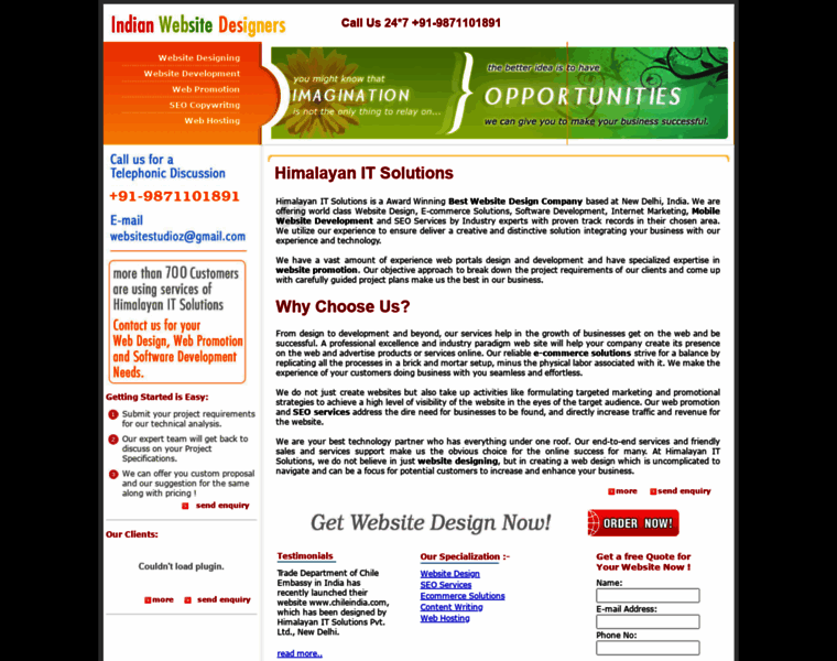 Indianwebsitedesigners.com thumbnail