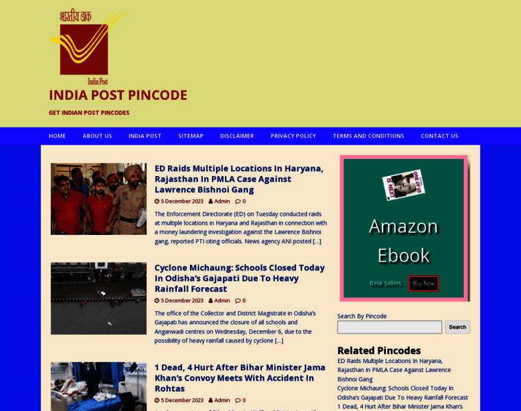 Indiapostpincode.com thumbnail