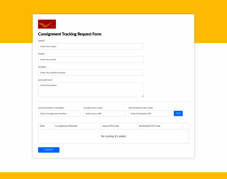 Indiaposttracking.onedirect.in thumbnail