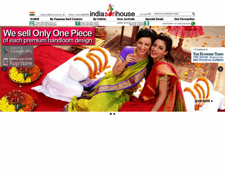 Indiasarihouse.co.in thumbnail