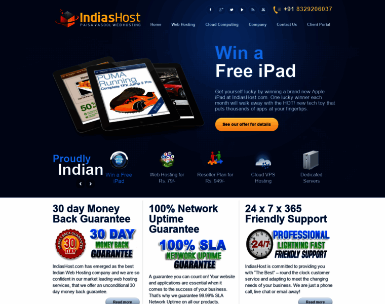 Indiashost.com thumbnail