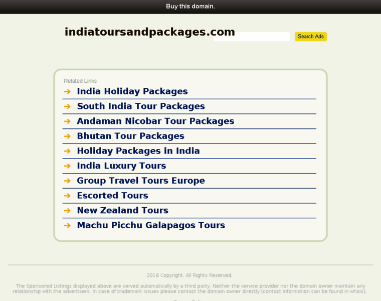 Indiatoursandpackages.com thumbnail