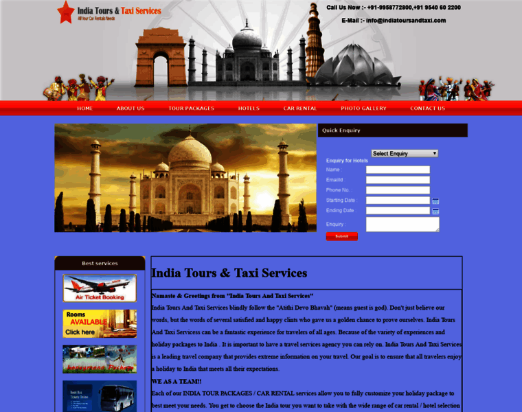 Indiatoursandtaxi.com thumbnail