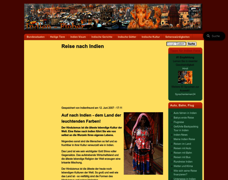 Indien-fieber.de thumbnail
