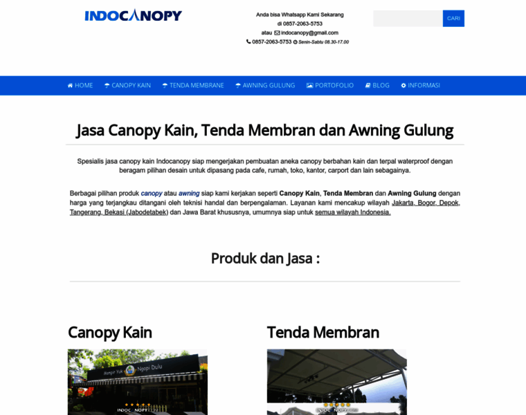 Indocanopy.com thumbnail
