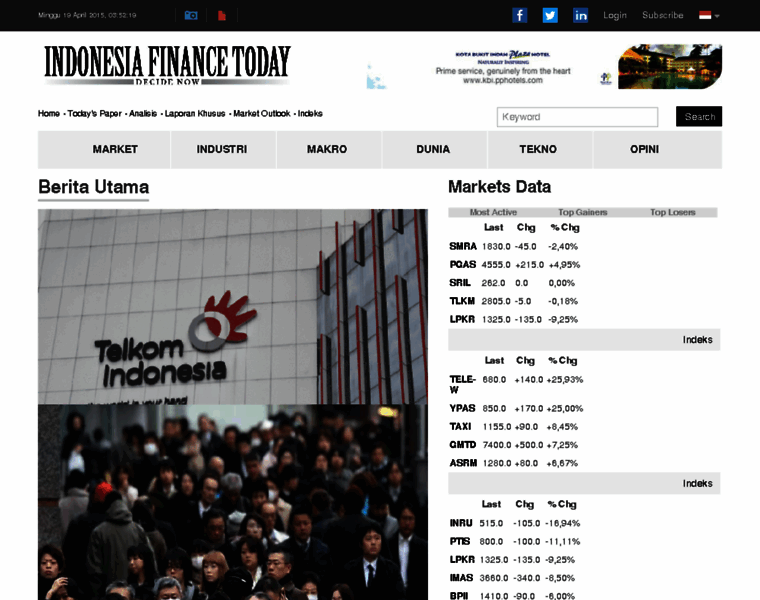 Indonesiafinancetoday.com thumbnail