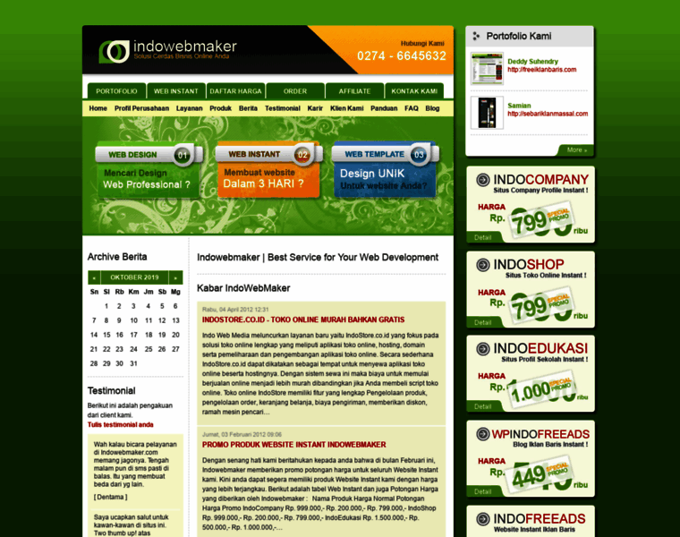 Indowebmaker.com thumbnail