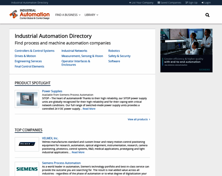 Industrialautomationdirectory.com thumbnail