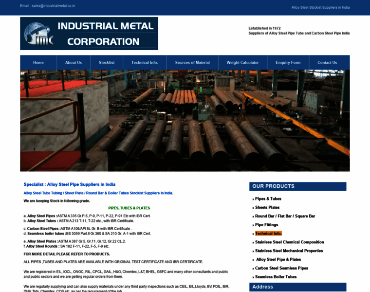 Industrialmetal.co.in thumbnail