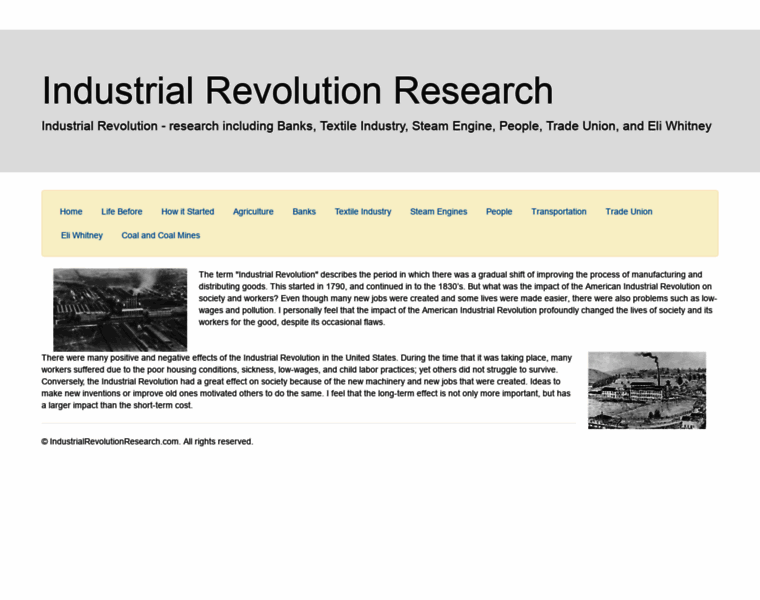 Industrialrevolutionresearch.com thumbnail