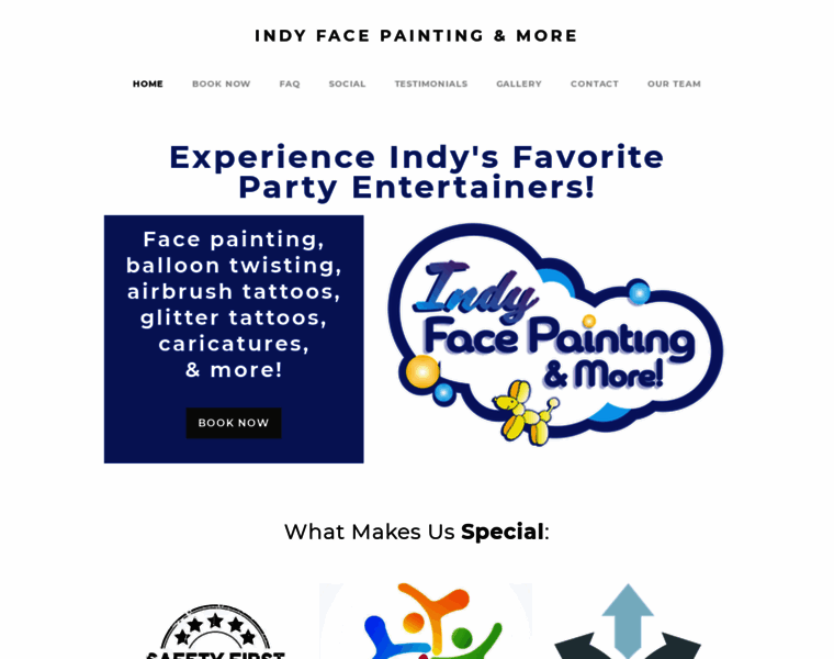 Indyfacepainting.com thumbnail