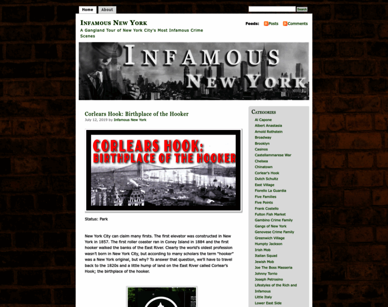 Infamousnewyork.com thumbnail